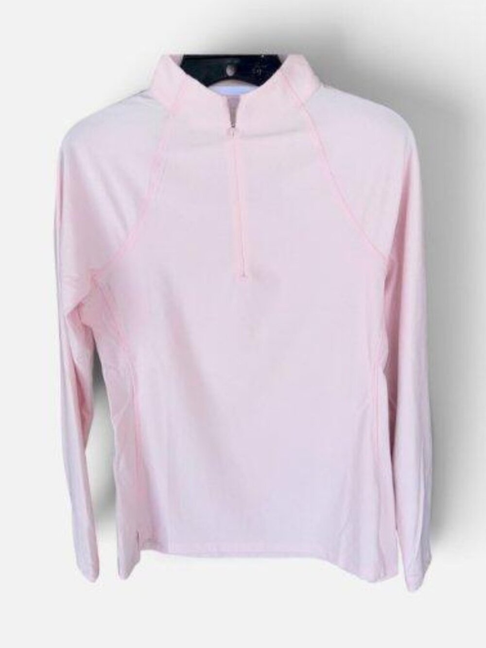 Peter Millar Women's Small Long Sleeve 1/4 Zip Golf Top Pale Pink NWT